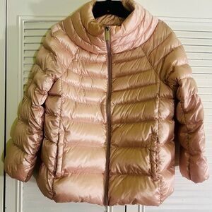 Sam Edelman Shimmering Rose Bomber Jacket